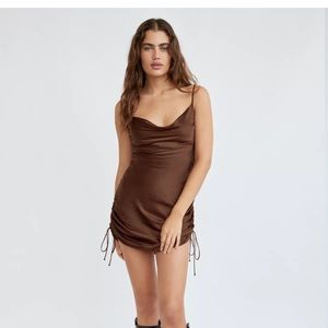 NWT Wilfred only ruched slip dress royal blue